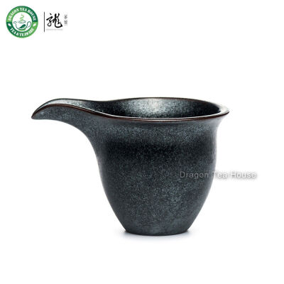 

Black Ceramic Chahai Chinese Gongfu Tea Fair Cup Serving Pitcher Creamer 130ml