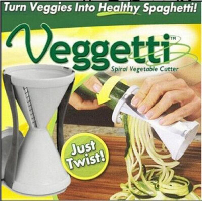 

Veggetti Spaghetti Maker Cutter Slicer Kitchen Tool Spiral Funnel Vegetable Hot