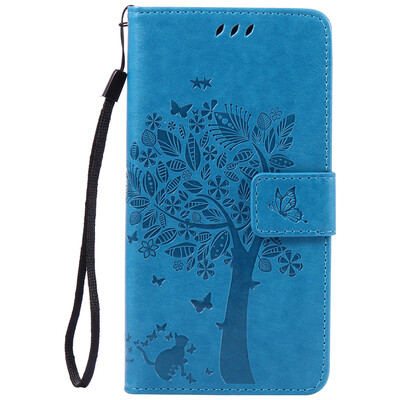 

Blue Tree Design PU кожа флип Обложка Кошелек Карты Держатель чехол для SONY Z4