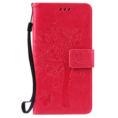 

Rose Tree Design Кожа PU откидной крышки Кошелек Карты Держатель чехол для LG X POWER