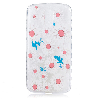 

Big chrysanthemum Pattern Soft Thin TPU Rubber Silicone Gel Case Cover for Moto G4G4 Plus