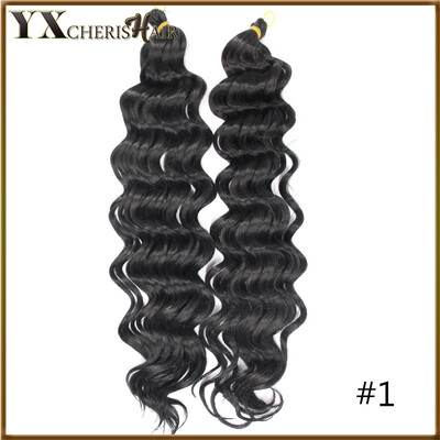 

Ombre Hair Weft Deep Wave Synthetic Hair Bundles Brazilian Curly Hair Extension Crochet Braids Freetress Deep Twist Dreadlocks