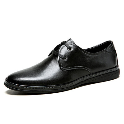 

Goldlion (goldlion) men's shoes leather shoes casual shoes with shoes light comfortable shoes 511710122AQB-black -40 yards