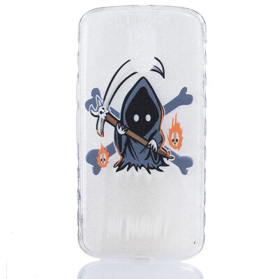 

Grim Reaper Pattern Soft Thin TPU Rubber Silicone Gel Case Cover for Moto G4/G4 Plus