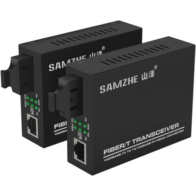 

Shanze (SAMZHE) SZ-G2400D Гигабитный волоконно-оптический приемопередатчик однорежимный двухпроводный конвертер несущего класса SC интерфейс приемник стороны внешнего источника питания 25KM пара оборудования