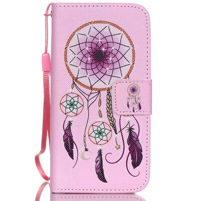 

Pink Bell Design PU Leather Flip Cover Wallet Card Holder Case for IPHONE 5G