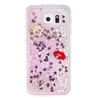 

Динамический Quicksand Блеск наливные Мягкая ТПУ чехол для SAMSUNG S6