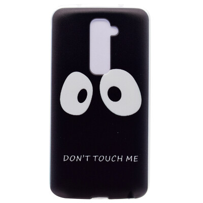 

Do not touch me Pattern Soft Thin TPU Rubber Silicone Gel Case Cover for LG G2