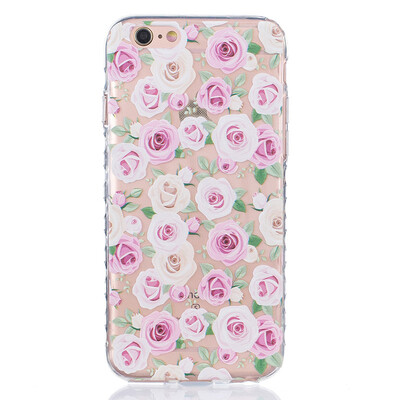 

More roses Pattern Soft Thin TPU Rubber Silicone Gel Case Cover for IPHONE 6/6S