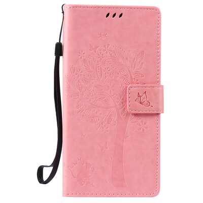 

Pink Tree Design PU кожа флип крышку кошелек карты держатель чехол для HUAWEI NEXUS 6P