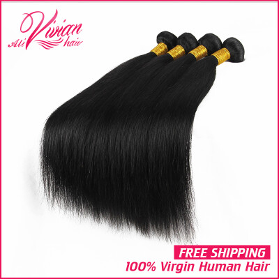 

10A Unprocessed Indian Virgin Hair Straight 4 Bundles Indian Straight Hair Weave Human Hair Extensions