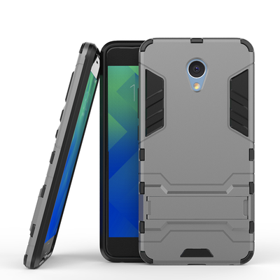 

Серый Slim Robot Armor Kickstand Ударопрочный жесткий корпус из прочной резины для MEIZU Note 5