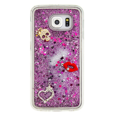 

Динамический Quicksand Блеск наливные Мягкая ТПУ чехол для SAMSUNG S7
