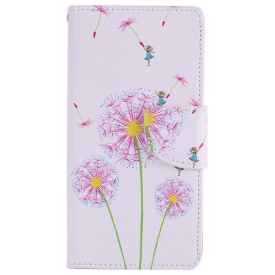 

Pink Dandelion Design PU Leather Flip Cover Wallet Card Holder Case for SAMSUNG J5Prime