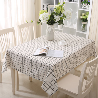 

FOOJO rich tablecloth thickening simple modern table cloth 140 * 180cm hemp grid