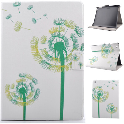 

Green Dandelion Style Classic Flip Cover with Stand Function and Credit Card Slot for Apple iPad 4