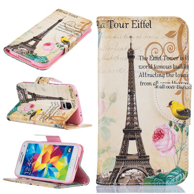 

Paris Tower Design PU Leather Flip Cover Wallet Card Holder Case for SAMSUNG Galaxy S5