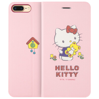

Отличный плюс подлинной Hello Kitty Series 5 проса телефон оболочки милый мультфильм флип стоять защитный рукав кобуры раннем Kaidi