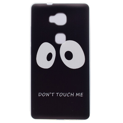 

Не трогайте меня Pattern Мягкий тонкий ТПУ резиновый силиконовый гель Дело Чехол для Huawei Honor 5X