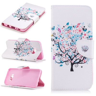 

Small tree Design PU Leather Flip Cover Wallet Card Holder Case for SAMSUNG GALAXY S8 Plus/S8 Edge