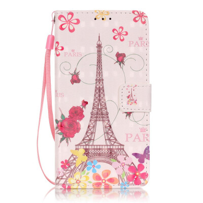 

Eiffel Tower Design PU Leather Flip Cover Wallet Card Holder Case for SAMSUNG G530