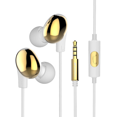 

Landscape (SANSUI) S3 Subwoofer Computer Phone Universal Headset Ear Earphone Headphone Running Earphone Gold