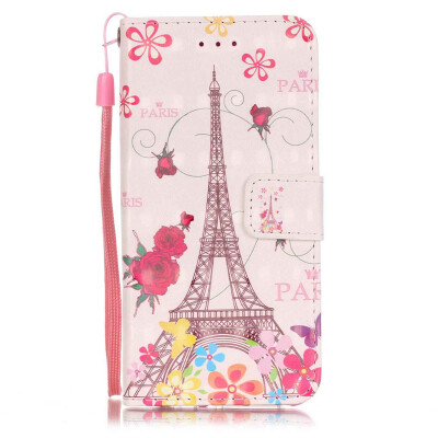 

Eiffel Tower Design PU Leather Flip Cover Wallet Card Holder Case for IPHONE 7 PLUS