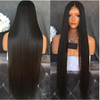 

Glueless Full Lace Human Hair Wig for Black Women 130 Density Brazilian Hair Silk Straight full lace Human Hair Wigs