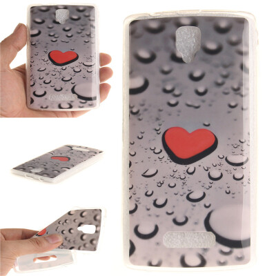 

Heart-shaped water droplets Pattern Soft Thin TPU Rubber Silicone Gel Case Cover for Lenovo A2010