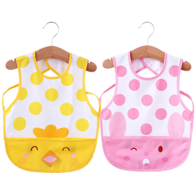 

Parents and children (KIDS MAM & DAD) baby two pieces of rice pockets baby bibs anti-dress to eat bibs mouth 866 yellow 110