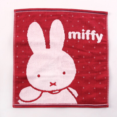 

Золотое полотенце домашний текстиль Miffy хлопок twist двойной квадрат мультфильма с одним красным 36 * 34 см