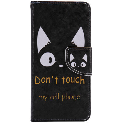 

Cat Ears Design PU Leather Flip Cover Wallet Card Holder Case for SONY XA