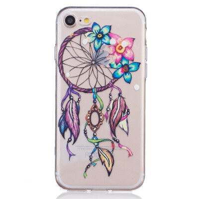 

Flowers chimes Dress girl Pattern Soft Thin TPU Rubber Silicone Gel Case Cover for IPHONE 7