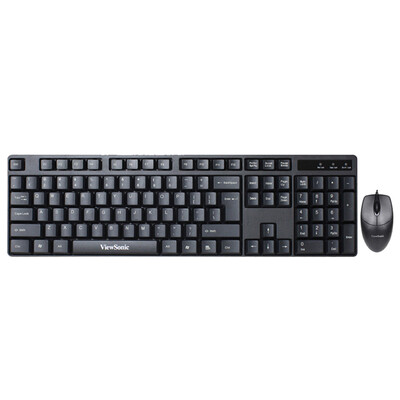 

ViewSonic CU1250 keyboard&mouse set silent version of the business suite dual USB interface black