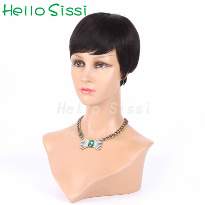 

Brazilian Human Hair Wigs Perruque Cheveux Humain Short Cut Human Hair Wigs for Black Women Brazilian Lace Wig On Sale