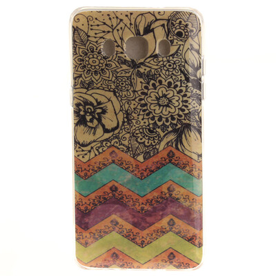 

Wave flower Pattern Soft Thin TPU Rubber Silicone Gel Case Cover for SAMSUNG GALAXY J5 2016J510