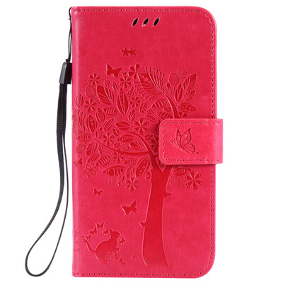 

Rose Tree Design Кожа PU откидной крышки Кошелек Карты Держатель чехол для HUAWEI Y625