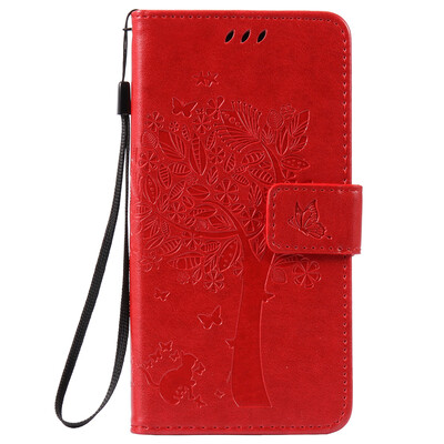 

Red Tree Design PU Leather Flip Cover Wallet Card Holder Case for HUAWEI Enjoy 5