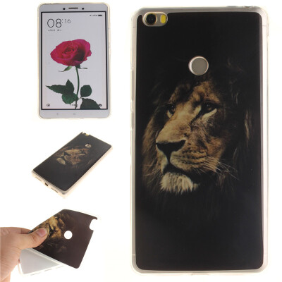 

Львы Pattern Мягкий тонкий ТПУ Резиновая крышка силиконовый гель чехол для XIAOMI Mi Max