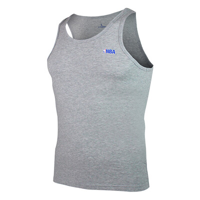 

NBA Vest Men's Pure Color Elastic Cotton Tight Weir Мягкий баскетбольный спортивный жилет Grey L