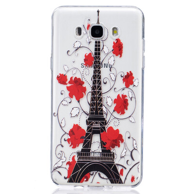 

Safflower tower Dress girl Pattern Soft Thin TPU Rubber Silicone Gel Case Cover for SAMSUNG Galaxy J7 2016J710