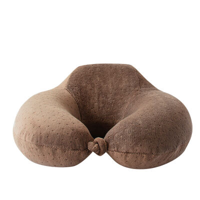 

Bancaini Travel U-pillow Series Neck Pockets N-pillow Cervical Cervical Pillow Neck Memory Pillows Nuts Pillows Travel Neck Pillows Pillow Dark Brown