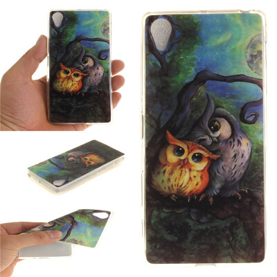 

Oil painting owl Pattern Soft Thin TPU Rubber Silicone Gel Case Cover for SONY Xperia X Performance