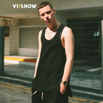 

Village Roadshow viishow случайный жилет жилет мужской хип-хоп этикетки спорт улица подростков волна BC19191721 черный XXL