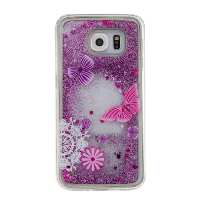 

Dynamic Quicksand Glitter Liquid Soft TPU Case Cover For SAMSUNG S6EDGE