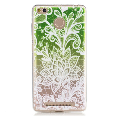 

Green gradient Pattern Soft Thin TPU Rubber Silicone Gel Case Cover for XiaoMi Red Mi 3S