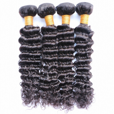 

Brazilian virgin hair deep curly brazilian hair 4 bundles deep wave virgin hair weave real human hair extensions