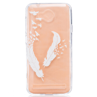 

Feather Dress girl Pattern Soft Thin TPU Rubber Silicone Gel Case Cover for HUAWEI Y3 II