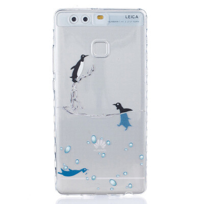 

Small dolphins Pattern Soft Thin TPU Rubber Silicone Gel Case Cover for HUAWEI P9