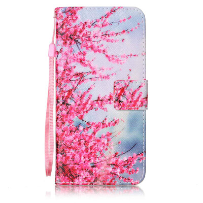 

Plum Blossom Design PU Leather Flip Cover Wallet Card Holder Case for Samsung Galaxy S7 Edge/G9350